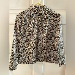 Vintage leopard blouse